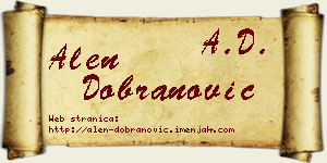 Alen Dobranović vizit kartica